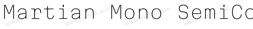 Martian Mono SemiCo字体转换